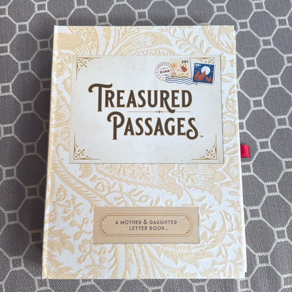 *Host Pick* Uncommon Goods Gold and Cream Letter Book for Mother and Daughter